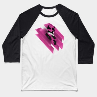 Pink Psycho Ranger Baseball T-Shirt